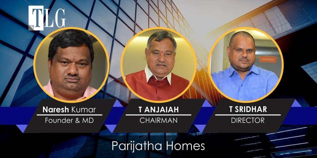 naresh kumar, T anjaiah, T sridhar - Parijatha Homes & Developers: The Brand Transforming Realty Assets